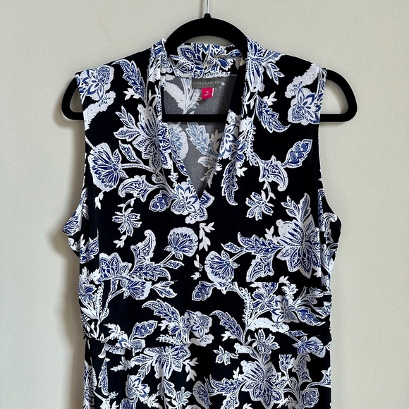 Vince Camuto Woodblock Halter Floral Maxi Dress - Picture 3 of 6